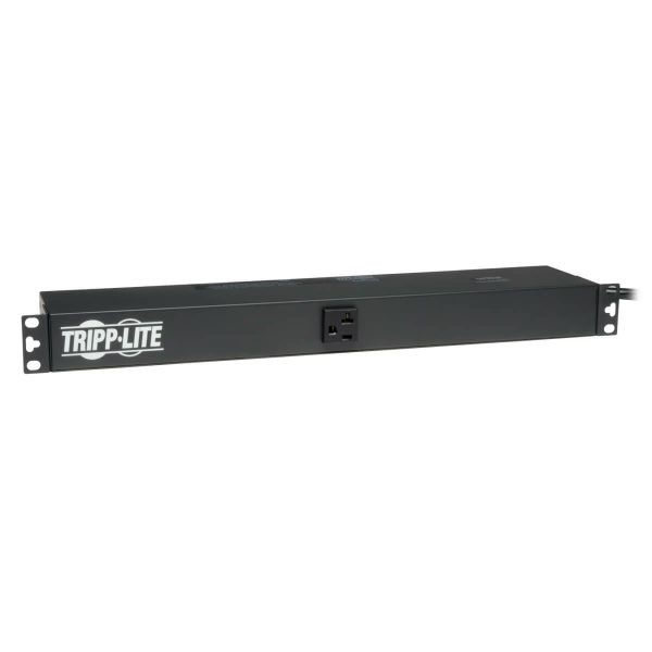 Tripp Lite PDU1220 PDU Básico Monofásico de 2.4kW 120V, 13 Tomacorrientes NEMA 5-15/20R, Entrada NEMA 5-20P, Cable de 4.57 m [15 pies], Instalación en 1U de Rack