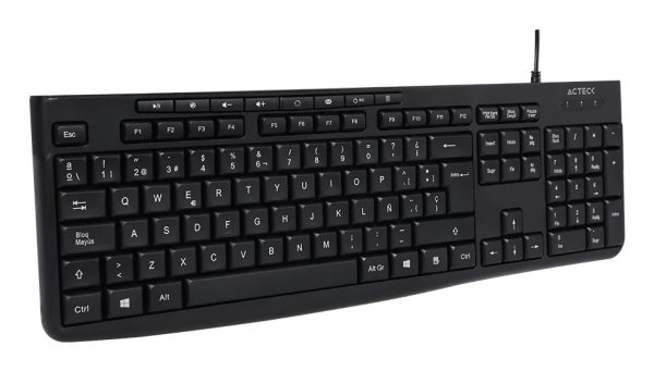 Acteck Inspire Prime TA222 teclado Hogar / Oficina USB QWERTY Español Negro - Imagen 2