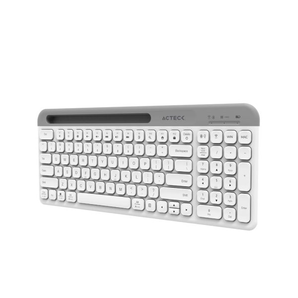 Acteck Creator Virtuos Silk MK720 teclado Ratón incluido Universal Bluetooth Español Blanco - Imagen 3