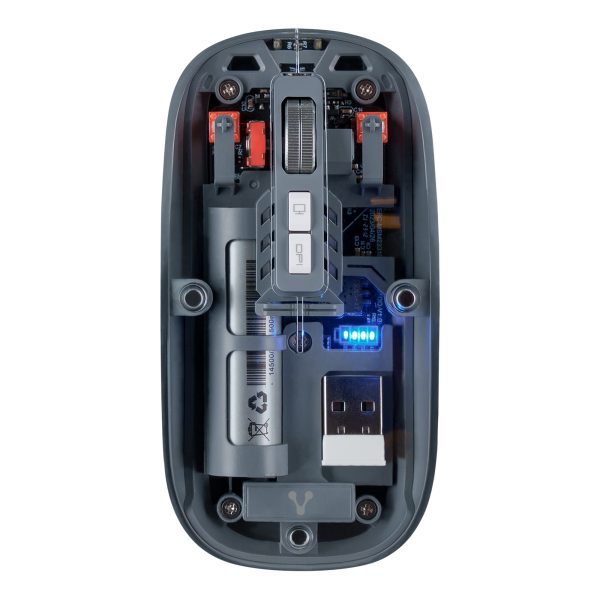 Vorago MO-415 ratón Oficina Diestro RF Wireless + Bluetooth + USB Type-A Óptico 1600 DPI