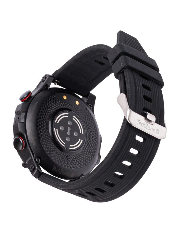 TechZone TZSW04 reloj inteligente y deportivo 3.35 cm (1.32") IPS 50 mm Digital 360 x 360 Pixeles Negro - Imagen 2