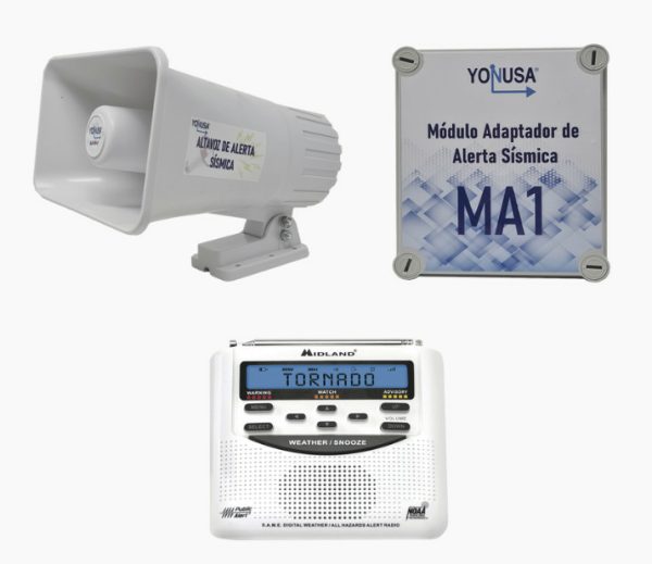 Yonusa YKIT-SISMICO estación de alarma antipánico Altavoces incorporados