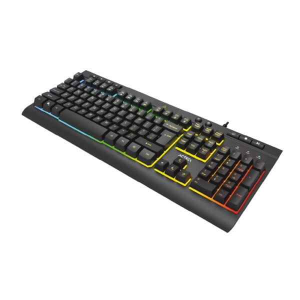 Acteck Aurean Pro TA477G teclado Universal USB Negro - Imagen 3