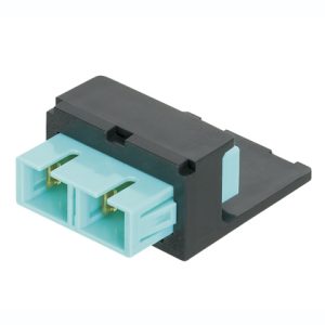 Panduit CMDAQSCZBL adaptador de fibra óptica SC Negro, Azul
