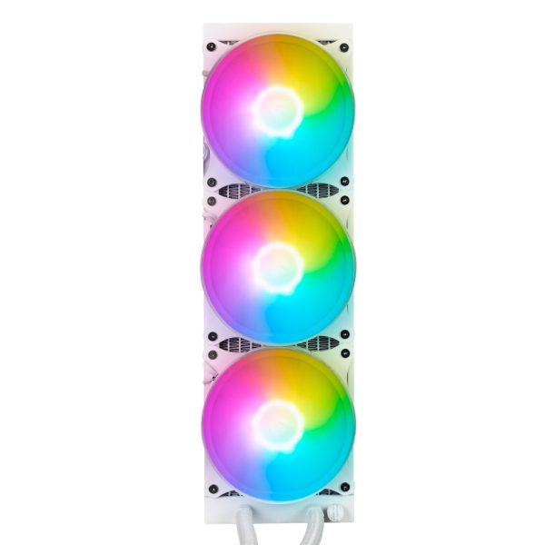 Game Factor LQG700-WH sistema de refrigeración de computadora Procesador Refrigerador de líquidos todo en uno 12 cm Blanco - Imagen 2