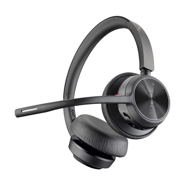 Poly Auriculares Voyager 4320 UC estéreo USB-A + adaptador BT700 USB-A + base de carga - Imagen 4