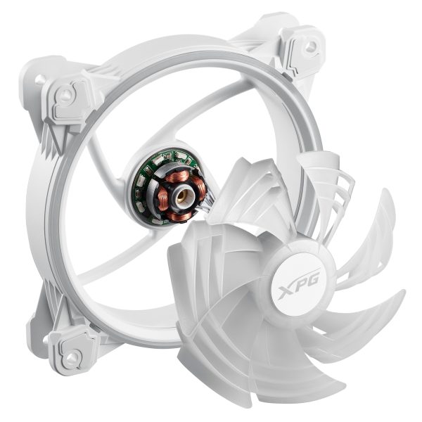 XPG HURRICANE 120 ARGB PWM Placa base Ventilador 12 cm Blanco 1 pieza(s) - Imagen 3