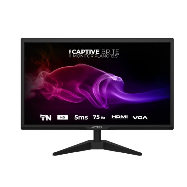 Acteck AC-939409 monitor de computadora 49.5 cm (19.5") 1440 x 900 Pixeles HD Negro