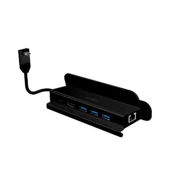 Acteck Gate 6 DH665 USB 3.2 Gen 1 (3.1 Gen 1) Type-C 10200 Mbit/s Negro - Imagen 3