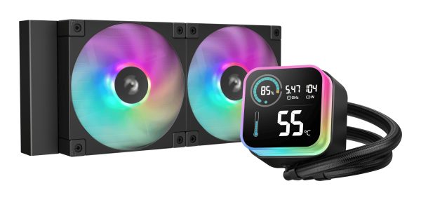 DeepCool LQ240 Procesador Kit de refrigeración líquida 12 cm Negro 1 pieza(s)