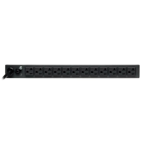 Tripp Lite PDU1220 PDU Básico Monofásico de 2.4kW 120V, 13 Tomacorrientes NEMA 5-15/20R, Entrada NEMA 5-20P, Cable de 4.57 m [15 pies], Instalación en 1U de Rack - Imagen 2