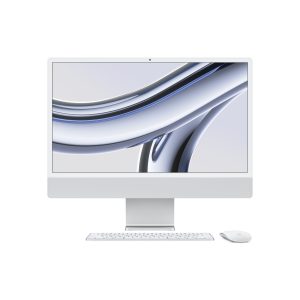 Apple iMac Apple M M3 59.7 cm (23.5") 4480 x 2520 Pixeles PC todo en uno 8 GB 256 GB SSD macOS Sonoma Wi-Fi 6E (802.11ax) Plata