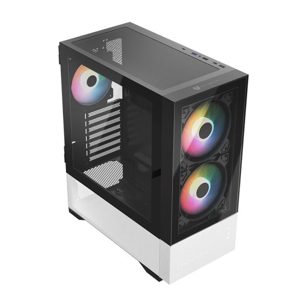 Balam Rush Nitrox Crystal 5500 CBW Midi Tower Negro, Blanco - Imagen 2