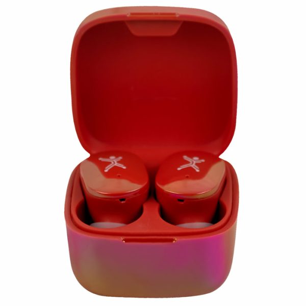 Perfect Choice PC-117247 audífono y auriculare Audífonos True Wireless Stereo (TWS) Intra auditivo Música/cotidiano Bluetooth Rojo - Imagen 2