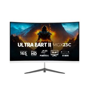 Balam Rush Ultra Earth II MGX23C monitor de computadora 60.5 cm (23.8") 1920 x 1080 Pixeles Full HD LED Blanco