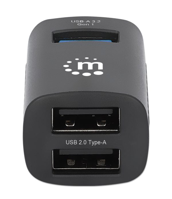 Manhattan 180993 nodo concentrador USB 3.2 Gen 1 (3.1 Gen 1) Type-C 5000 Mbit/s Negro - Imagen 4