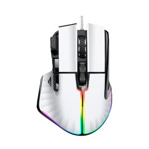 Game Factor MOG602-WH ratón Juego Diestro USB tipo A Opto-mecánica 19000 DPI