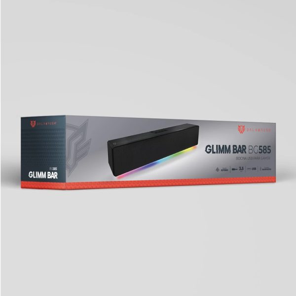Balam Rush Glimm Bar BG585 De 1 vía Negro Alámbrico 10 W - Imagen 3