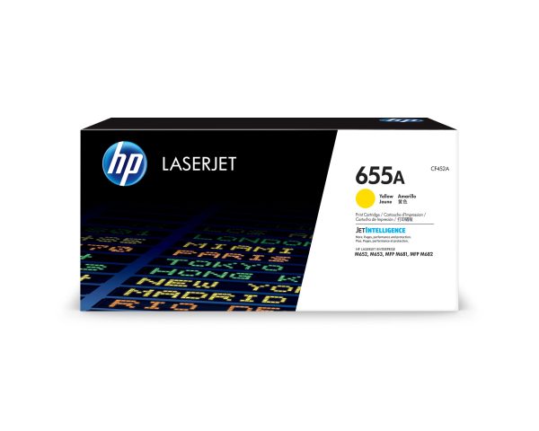 HP Cartucho de tóner Original LaserJet 655A amarillo
