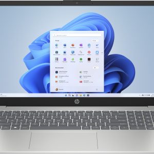 HP 15-fd0046la Intel® Core™ i7 i7-1255U Computadora portátil 39.6 cm (15.6") Full HD 8 GB DDR4-SDRAM 512 GB SSD Wi-Fi 6 (802.11ax) Windows 11 Home Plata