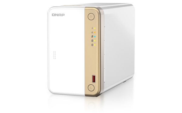 QNAP TS-262-4G-US servidor de almacenamiento NAS Torre Intel® Celeron® N4505 4 GB QNAP Turbo System Oro, Blanco - Imagen 4