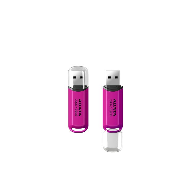 ADATA AC906-32G-RPP unidad flash USB 32 GB USB tipo A 2.0 Rosa, Transparente - Imagen 2