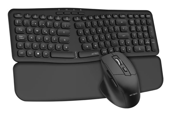 Acteck Creator Ultra Confort MK650 teclado Ratón incluido Hogar / Oficina RF inalámbrico QWERTY Español Negro - Imagen 2