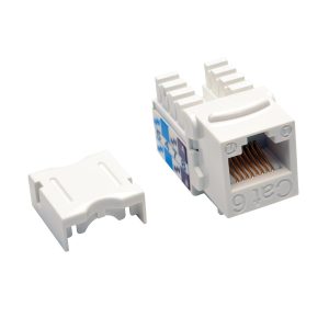 Tripp Lite N238-001-WH Enchufe Keystone de inserción a presión tipo 110 Cat6 / Cat5e - Blanco, TAA