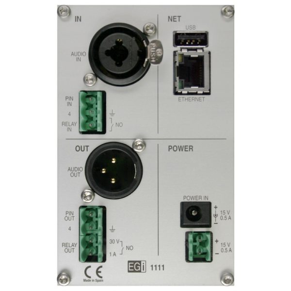 EGI AUDIO SOLUTIONS 1111EGI amplificador de audio digital Ethernet Plata - Imagen 3