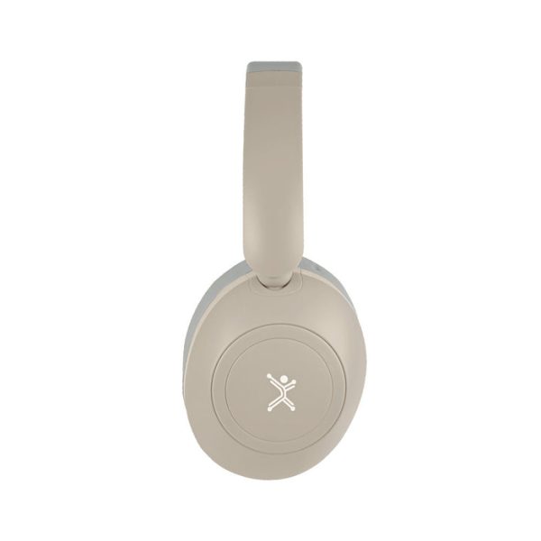 Perfect Choice PC-117148 audífono y auriculare Audífonos Inalámbrico y alámbrico Diadema Música USB Tipo C Bluetooth Beige, Gris - Imagen 3