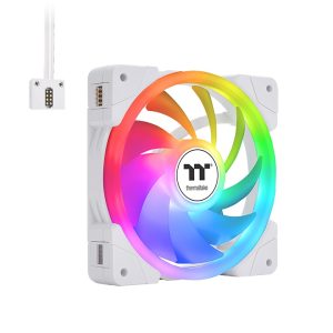 Thermaltake SWAFAN EX12 ARGB Gabinete de la computadora Enfriador de aire 12 cm Blanco 3 pieza(s)