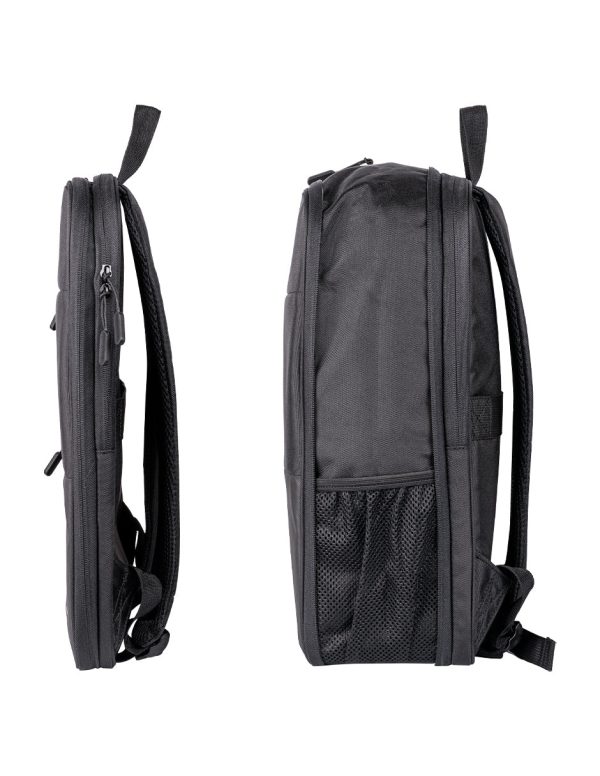 TechZone TZLBP14 mochila City backpack Negro Poliéster - Imagen 2
