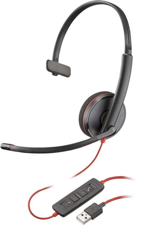 POLY Auriculares monoaurales USB-A Blackwire 3210 (a granel) - Imagen 2