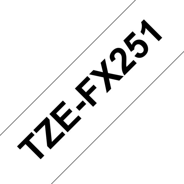 Brother TZE-FX251 cinta para impresora de etiquetas Negro sobre blanco - Imagen 4