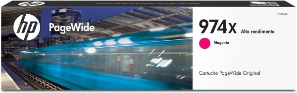 HP Cartucho original PageWide 974X de alta capacidad magenta