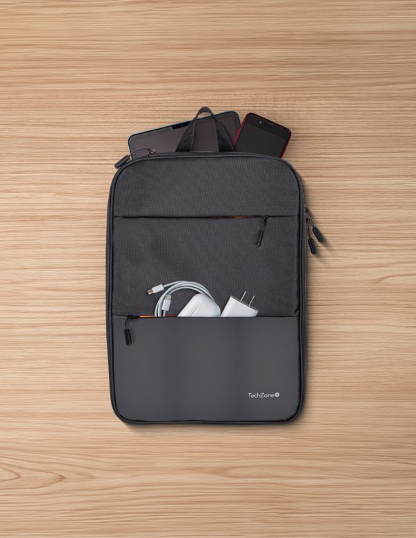TechZone TZLBP14 mochila City backpack Negro Poliéster - Imagen 4