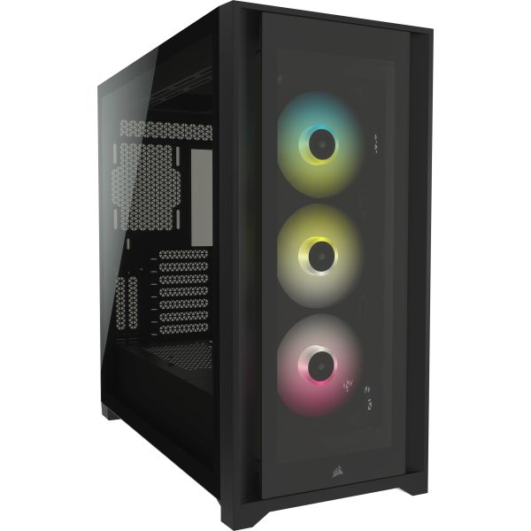 Corsair iCUE 5000X RGB Midi Tower Negro - Imagen 2