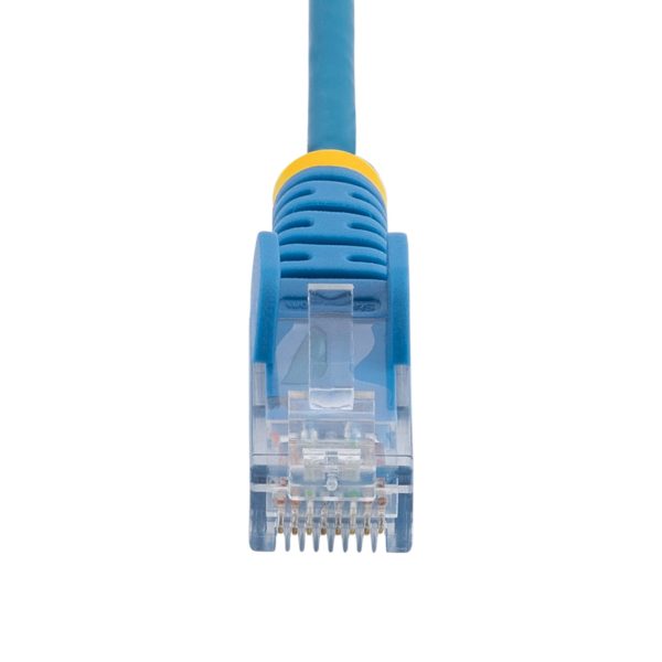 StarTech.com Cable Cat6 de 30 cm - Delgado - con Conectores RJ45 sin Enganches - Azul - Imagen 4