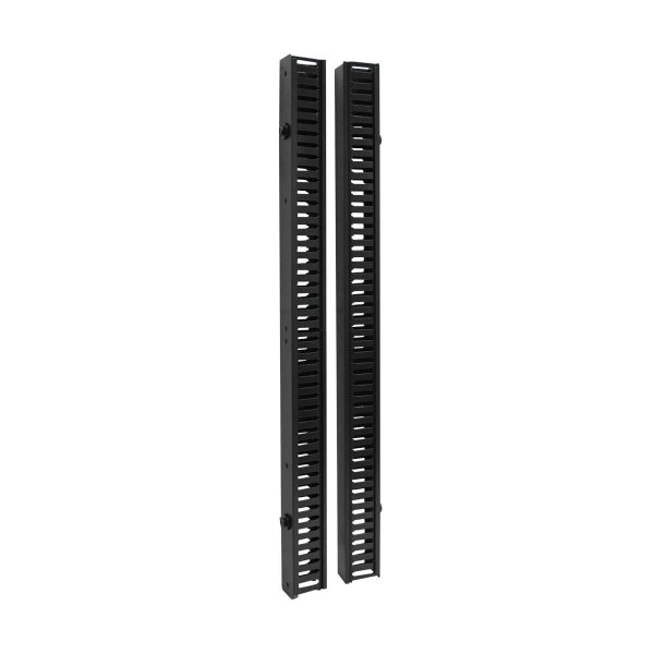 Tripp Lite SRCABLEDUCTVRT Sujetador de cables vertical SmartRack, 1.83 m [6 pies] - Doble ducto de peine con tapa e instalación sin herramientas - Imagen 3