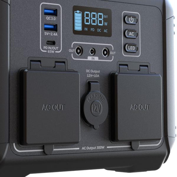 Forza Power Technologies FPP-T300 estación de carga portátil 8 Fosfato de hierro-litio (LiFePo4) 2100 mAh 300 W 4 kg - Imagen 2
