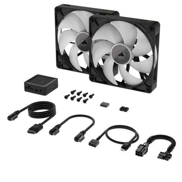 Corsair iCUE LINK RX140 RGB Gabinete de la computadora Ventilador 14 cm Negro 2 pieza(s) - Imagen 3