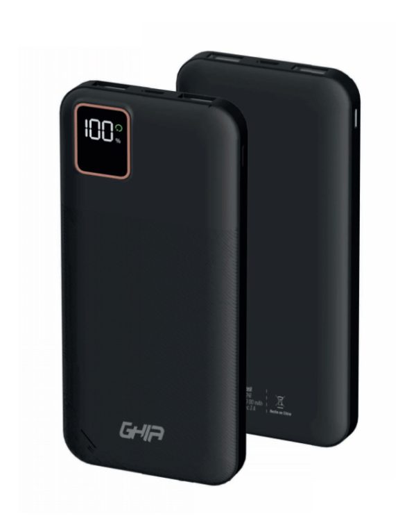 Ghia GAC-241 batería externa 10000 mAh Negro - Imagen 2