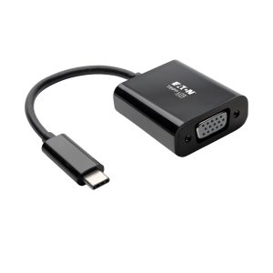 Tripp Lite U444-06N-VB-AM Adaptador USB-C a VGA con Modo Alterno - DP 1.2, Negro