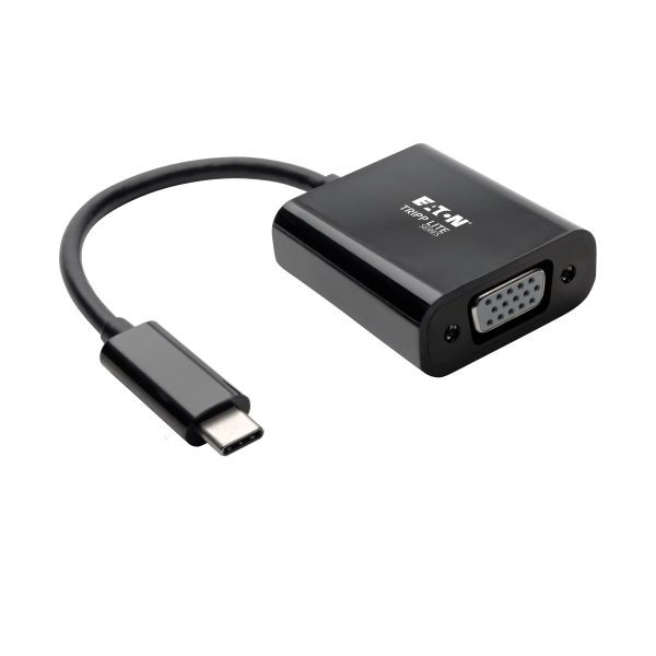 Tripp Lite U444-06N-VB-AM Adaptador USB-C a VGA con Modo Alterno - DP 1.2, Negro