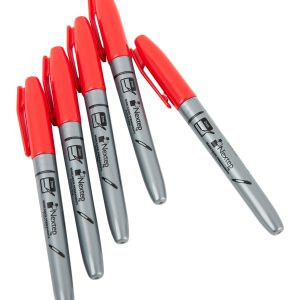 Nextep NE-071 marcador permanente Punta fina Rojo 12 pieza(s)