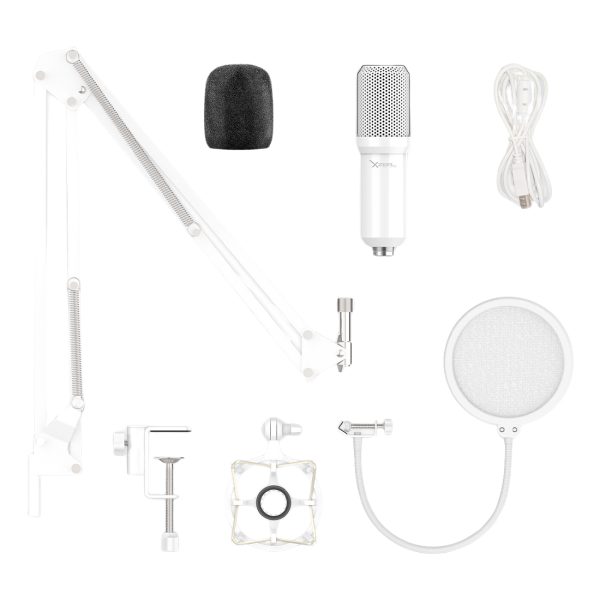 XZEAL Kit de MICROFONO C/SOPORTE XZ260 BLANCO. XZKMC1W. - Micrófono de estudio - Imagen 3