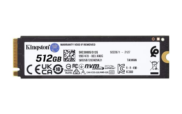 Kingston Technology KC3000 512 GB M.2 PCI Express 4.0 NVMe 3D TLC - Imagen 2