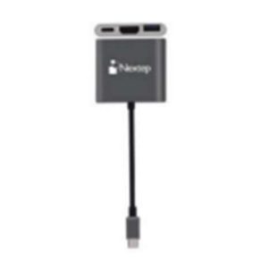 Nextep NE-446E base para laptop o replicador de puertos USB 3.2 Gen 1 (3.1 Gen 1) Type-C Gris