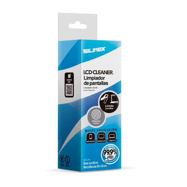 Silimex Kit Lcd Cleaner 60 ml. LCD/LED/Plasma, LCD/TFT/Plasma Juego de limpieza para equipos - Imagen 2
