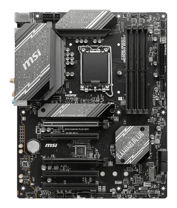 MSI B760 GAMING PLUS WIFI placa base Intel B760 LGA 1700 ATX - Imagen 2